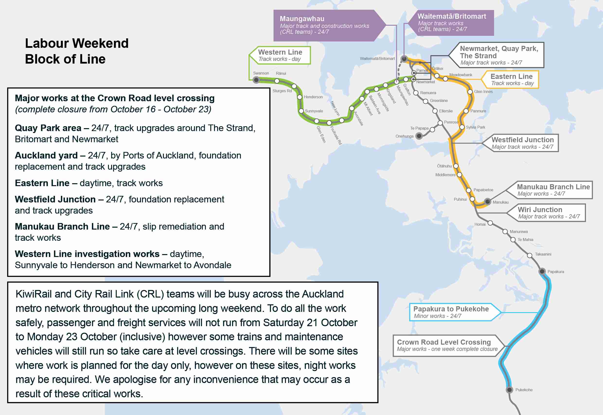 20231018 Auckland Labour Weekend map