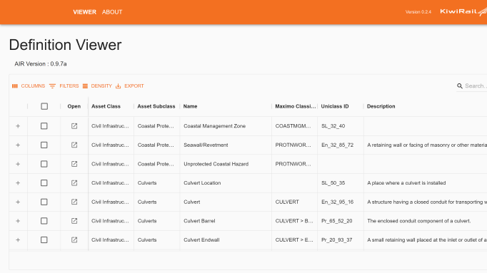 Asset Definition Viewer Screenshot