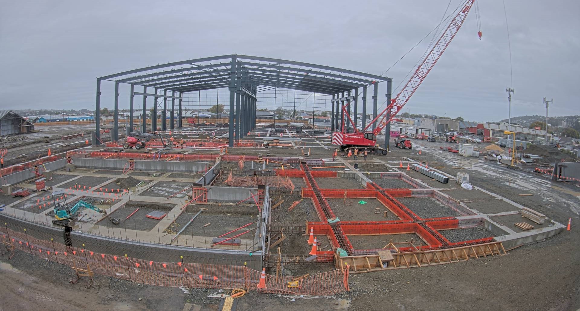 Pic steel framing is going up for the new mechanical building