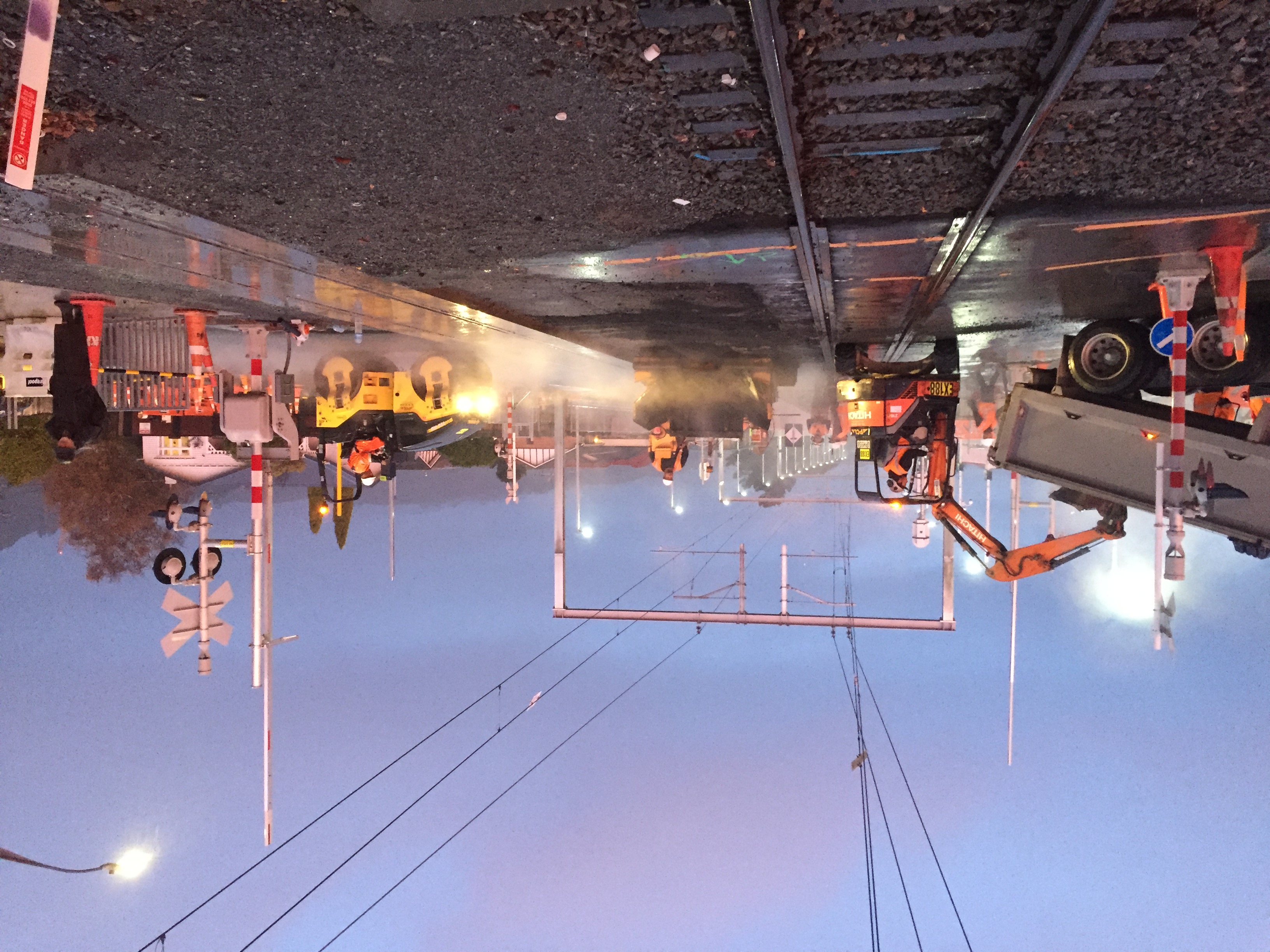 Ward St level crossing sealing works May 2021 1